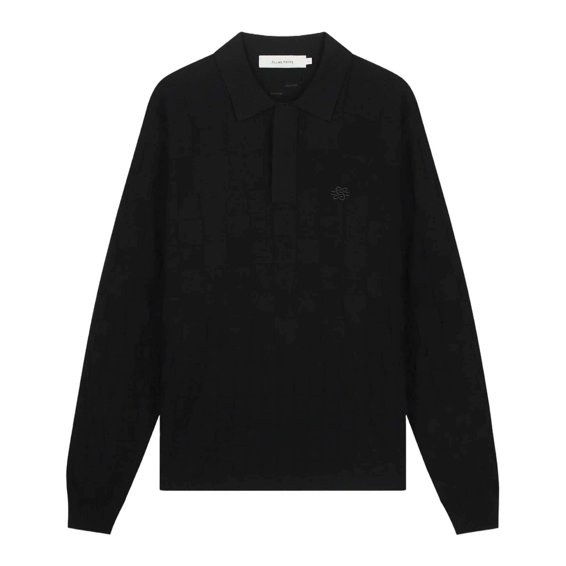 Knit Shirt Rugby Black
