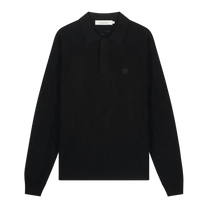 Knit Shirt Rugby Black