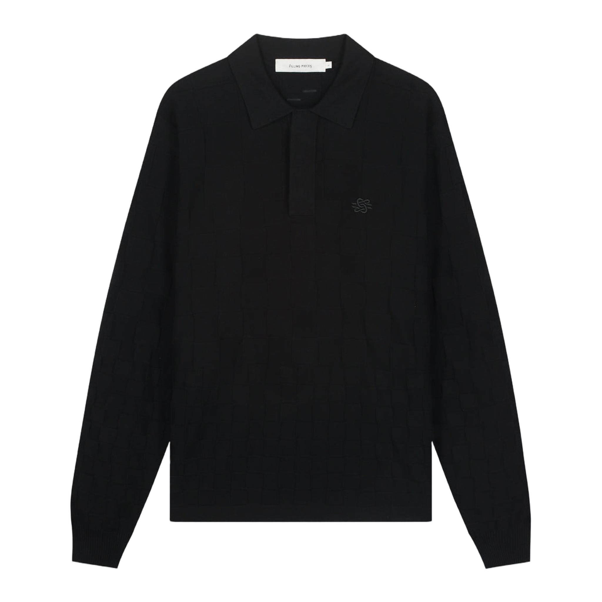 Knit Shirt Rugby Black