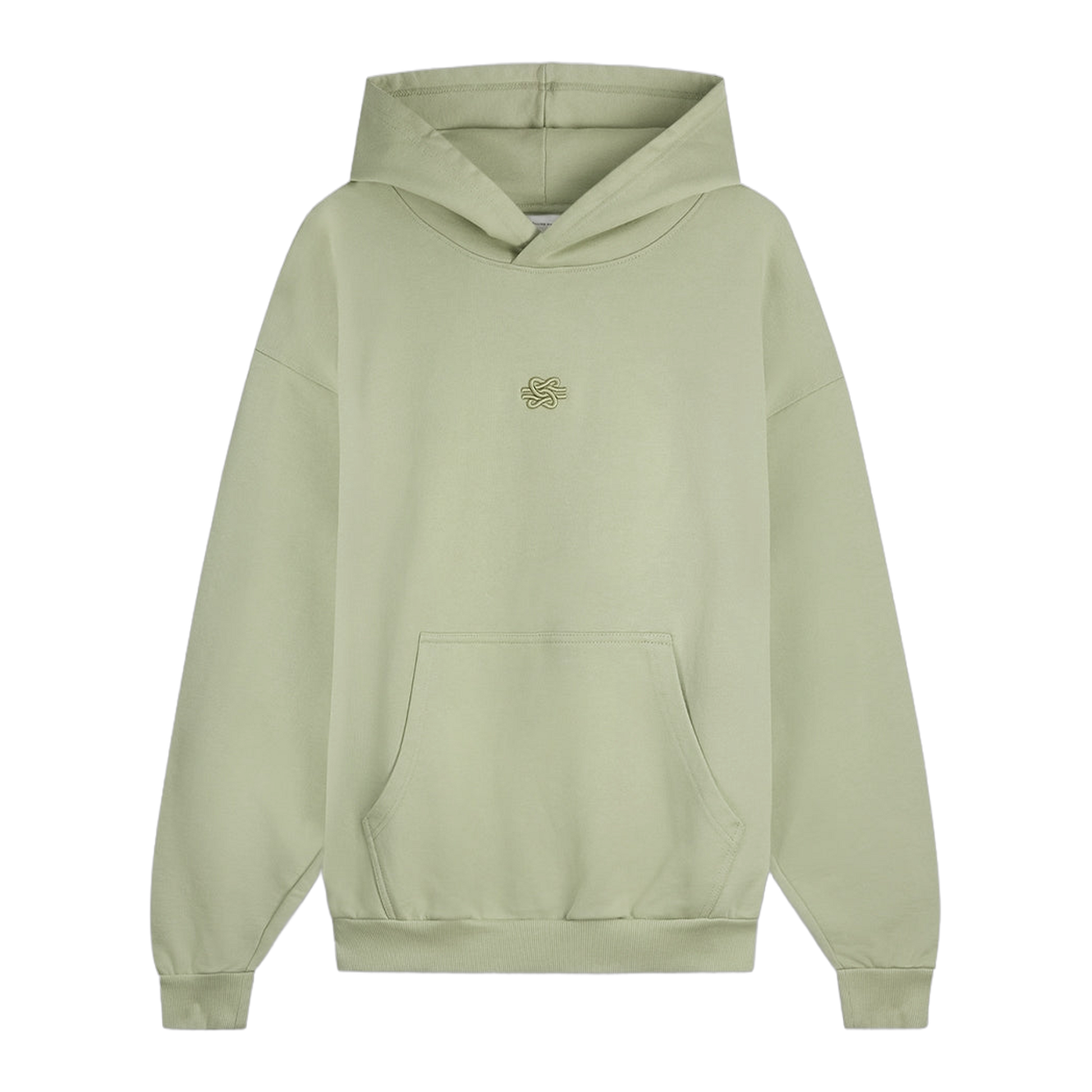 Hoodie Boxy Embroidered Tea
