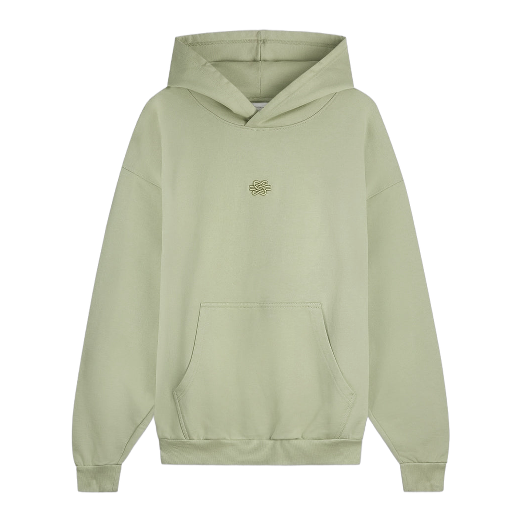 Hoodie Boxy Embroidered Tea