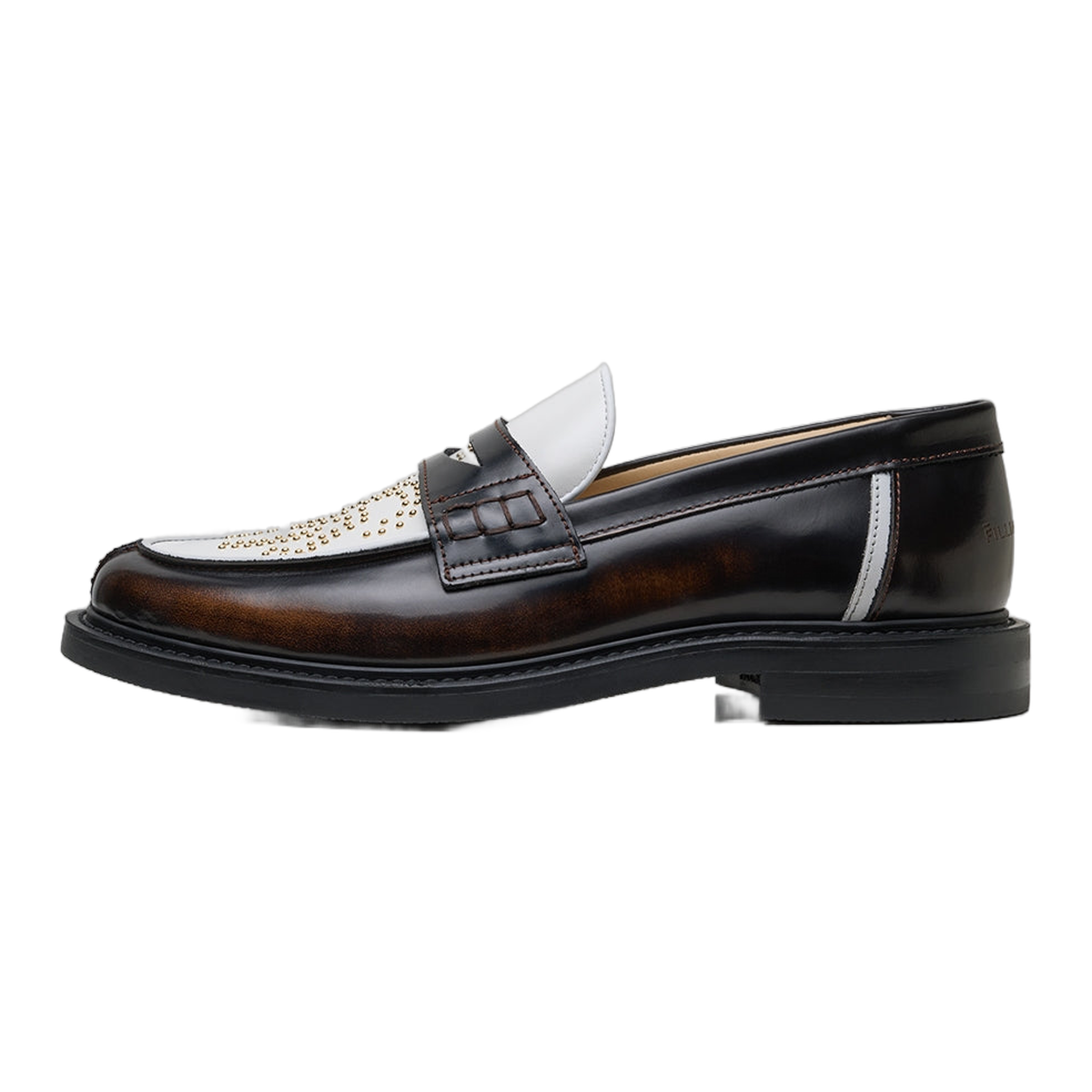 Loafer Gowtu Studs Brown