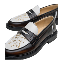 Loafer Gowtu Studs Brown