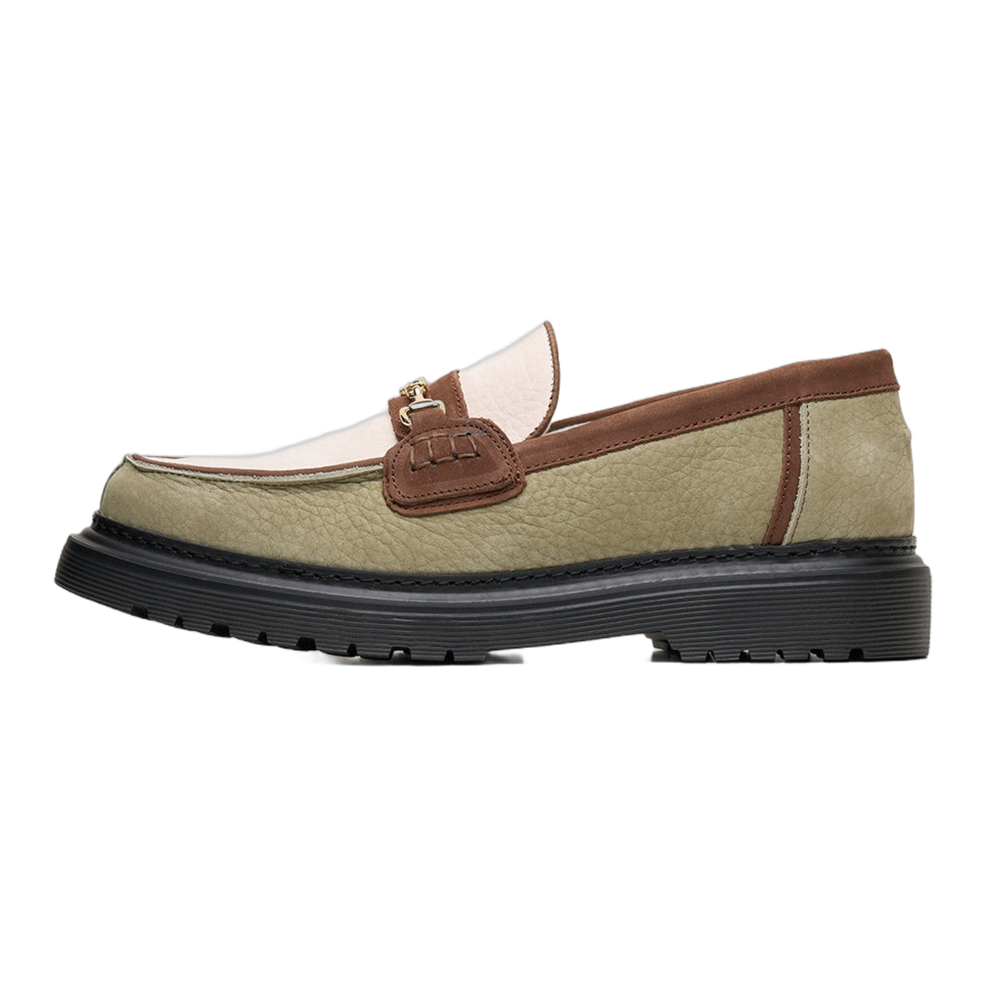 Loafer Grain Beige / Green