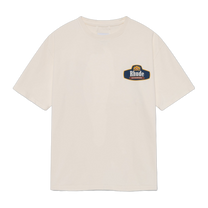 RHUDE RACING CREST TEE VINTAGE WHITE NAVY