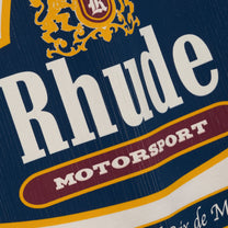 RHUDE RACING CREST TEE VINTAGE WHITE NAVY