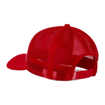 Puff print Trucker Hat-Red