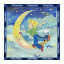 The Boy Who Jumped the Moon Scarf-Blue