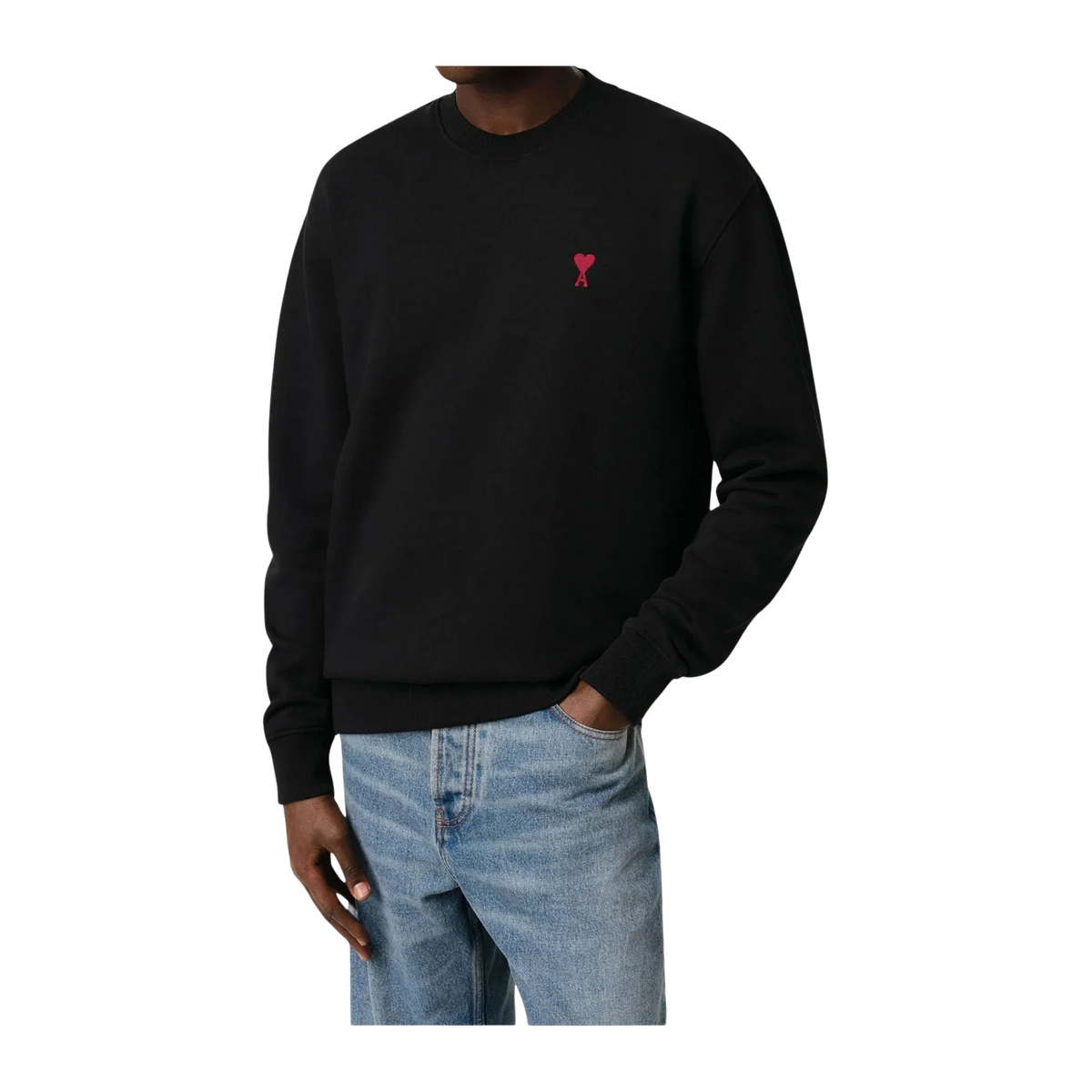 Sweatshirt Ami De Coeur Noir Rouge · kolab