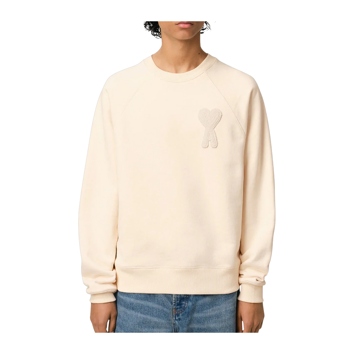 Sweatshirt Ami De Coeur Beige Patch · kolab