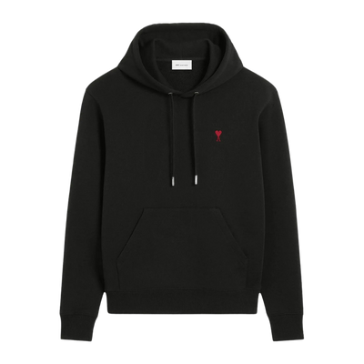 Hoodie Ami De Coeur – Ami Paris – Noir Rouge