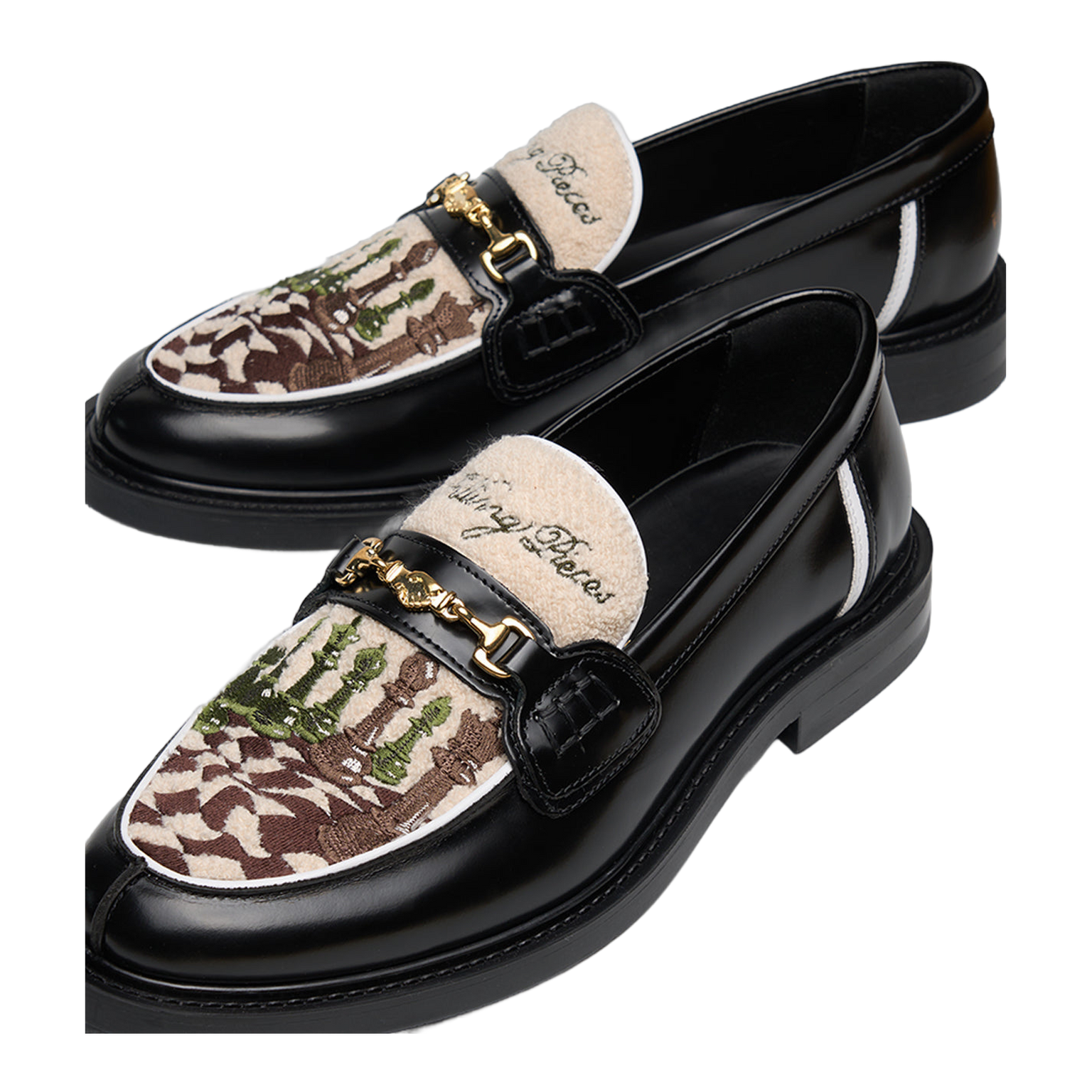 Loafer Chess Black