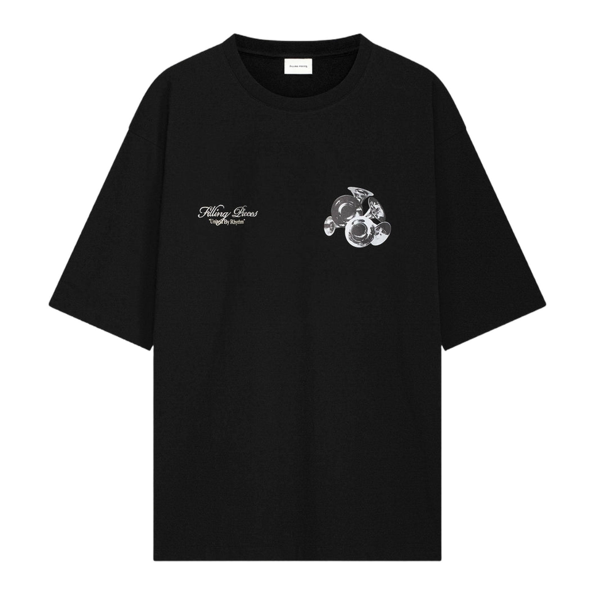 T-shirt Boxy Bouquet Black