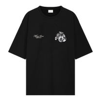 T-shirt Boxy Bouquet Black