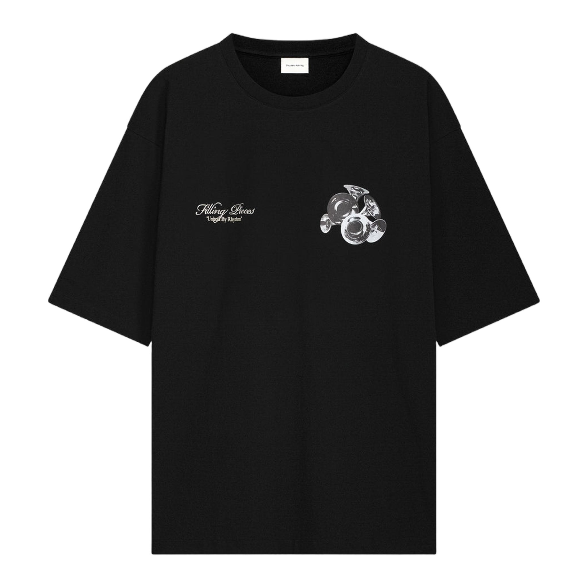 T-shirt Boxy Bouquet Black