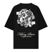 T-shirt Boxy Bouquet Black