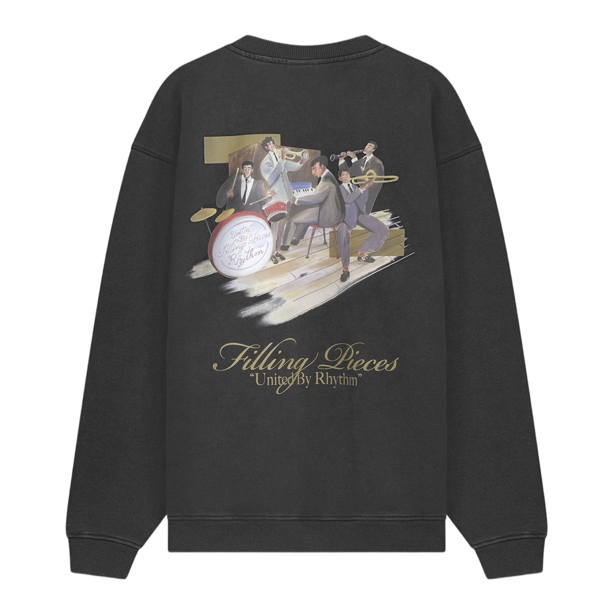 Sweatshirt Band Vintage Black