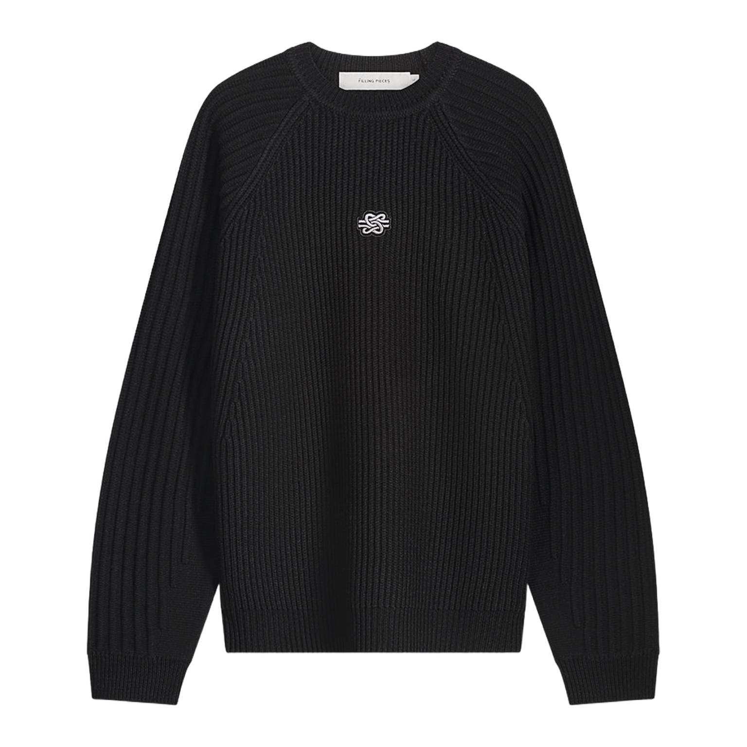 Knit Sweater Raglan Black