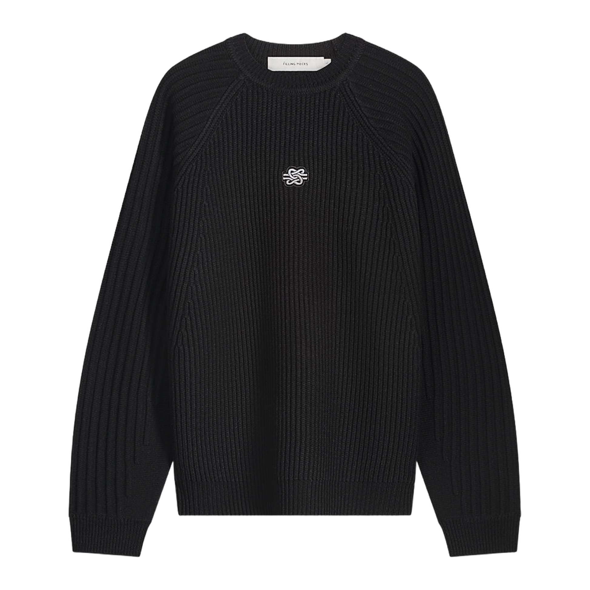 Knit Sweater Raglan Black