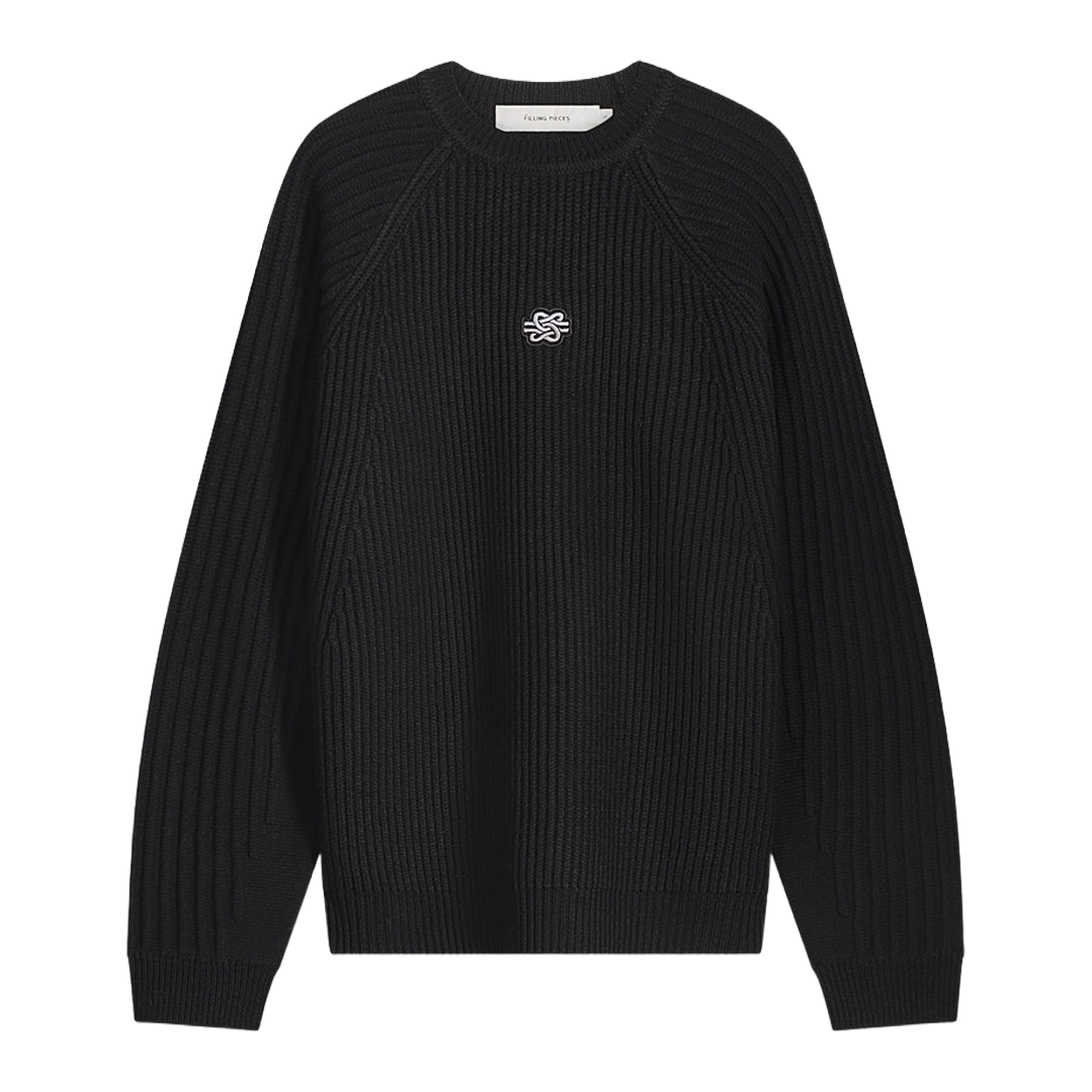 Knit Sweater Raglan Black