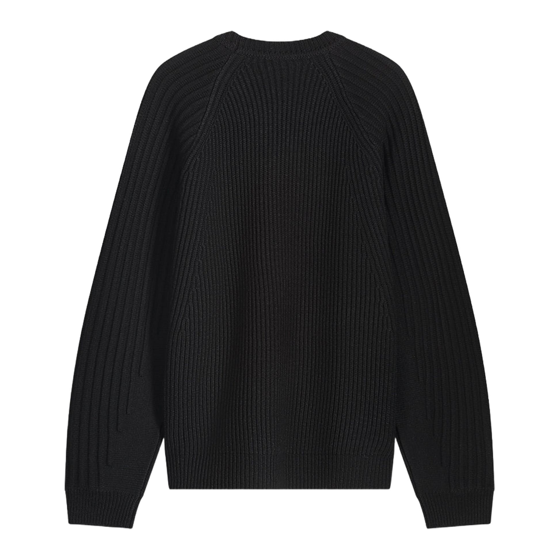Knit Sweater Raglan Black