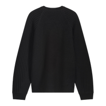 Knit Sweater Raglan Black
