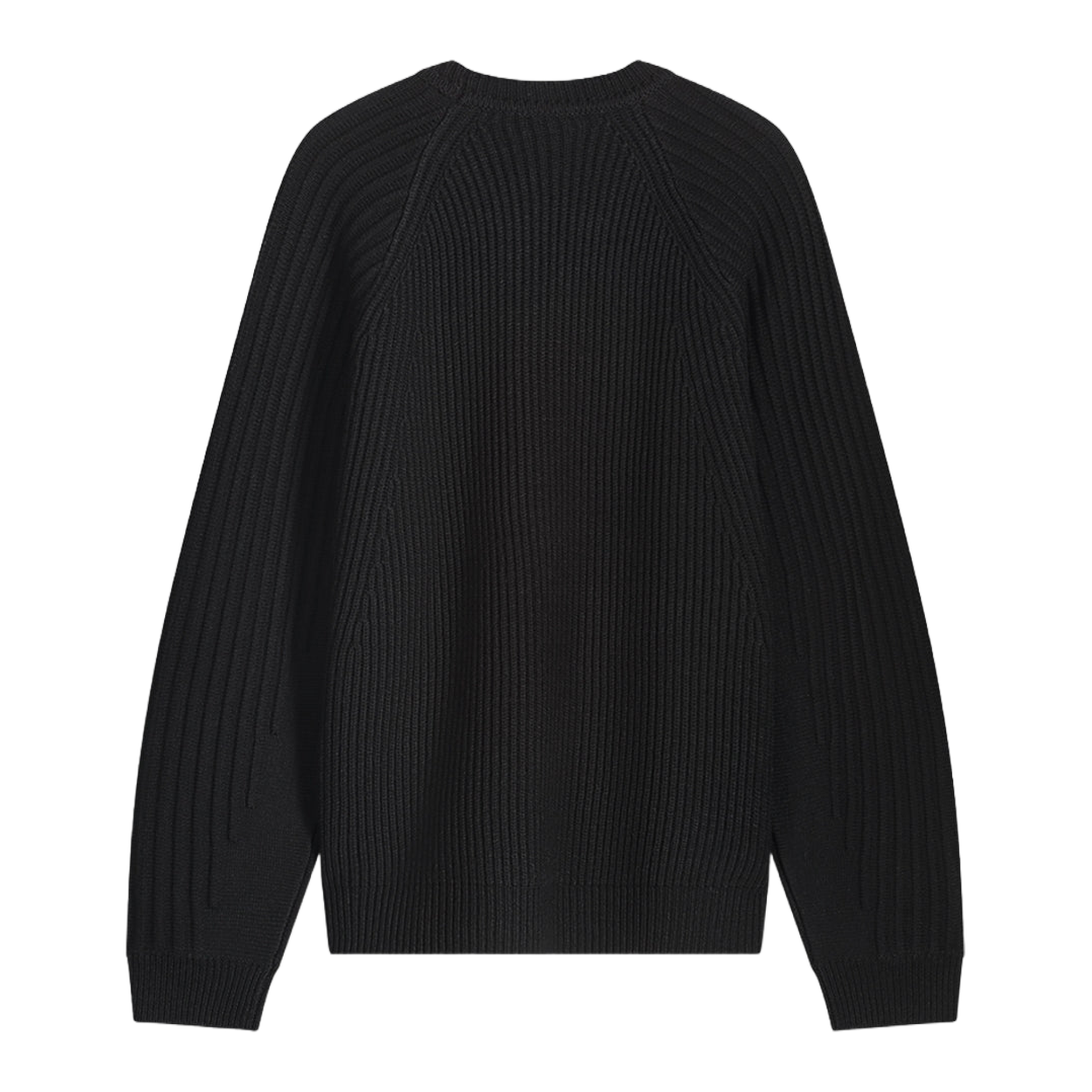 Knit Sweater Raglan Black