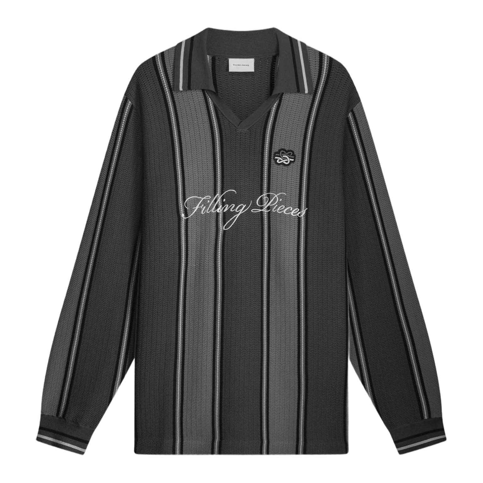 Knit Football Jersey Black / Grey