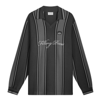 Knit Football Jersey Black / Grey