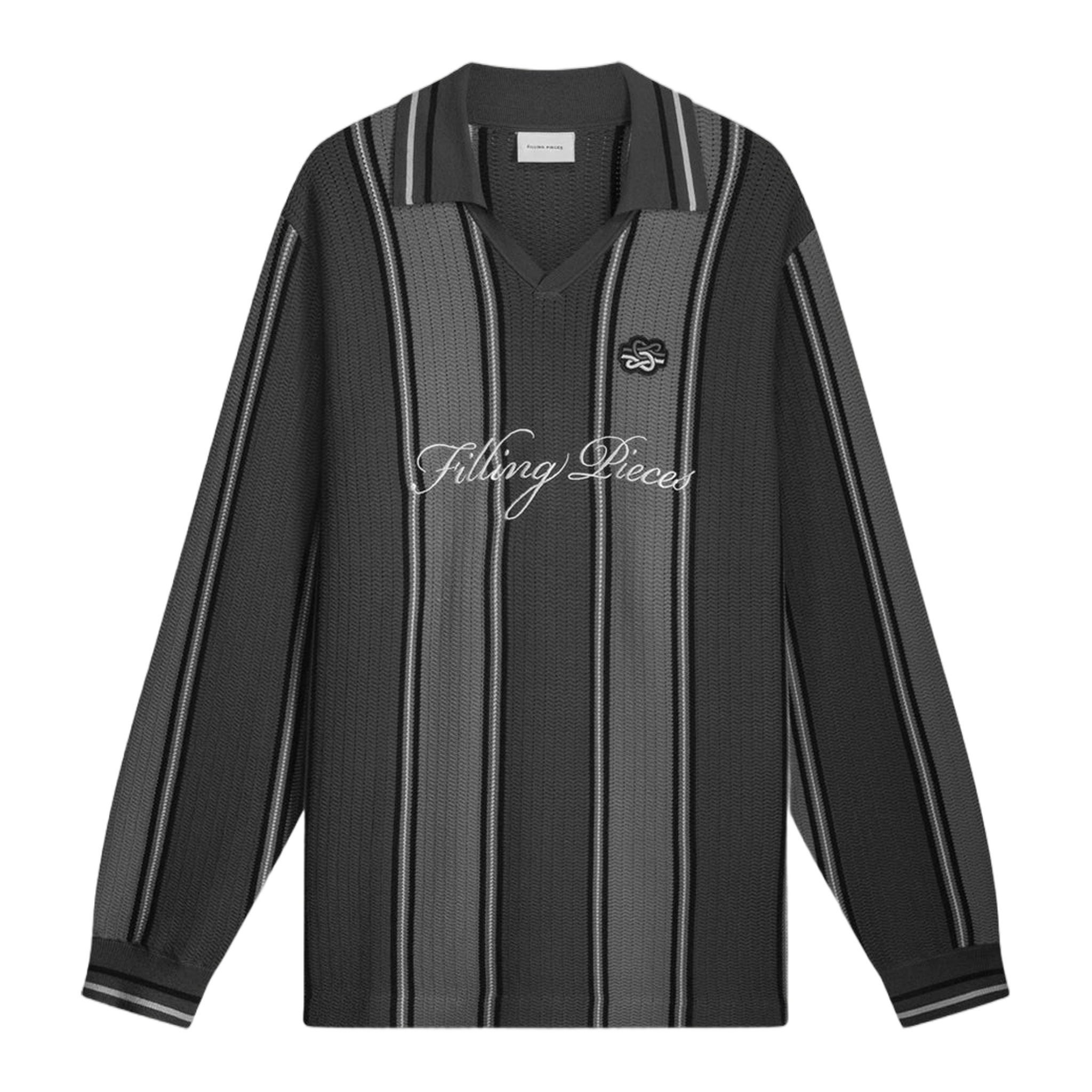 Knit Football Jersey Black / Grey