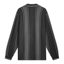Knit Football Jersey Black / Grey