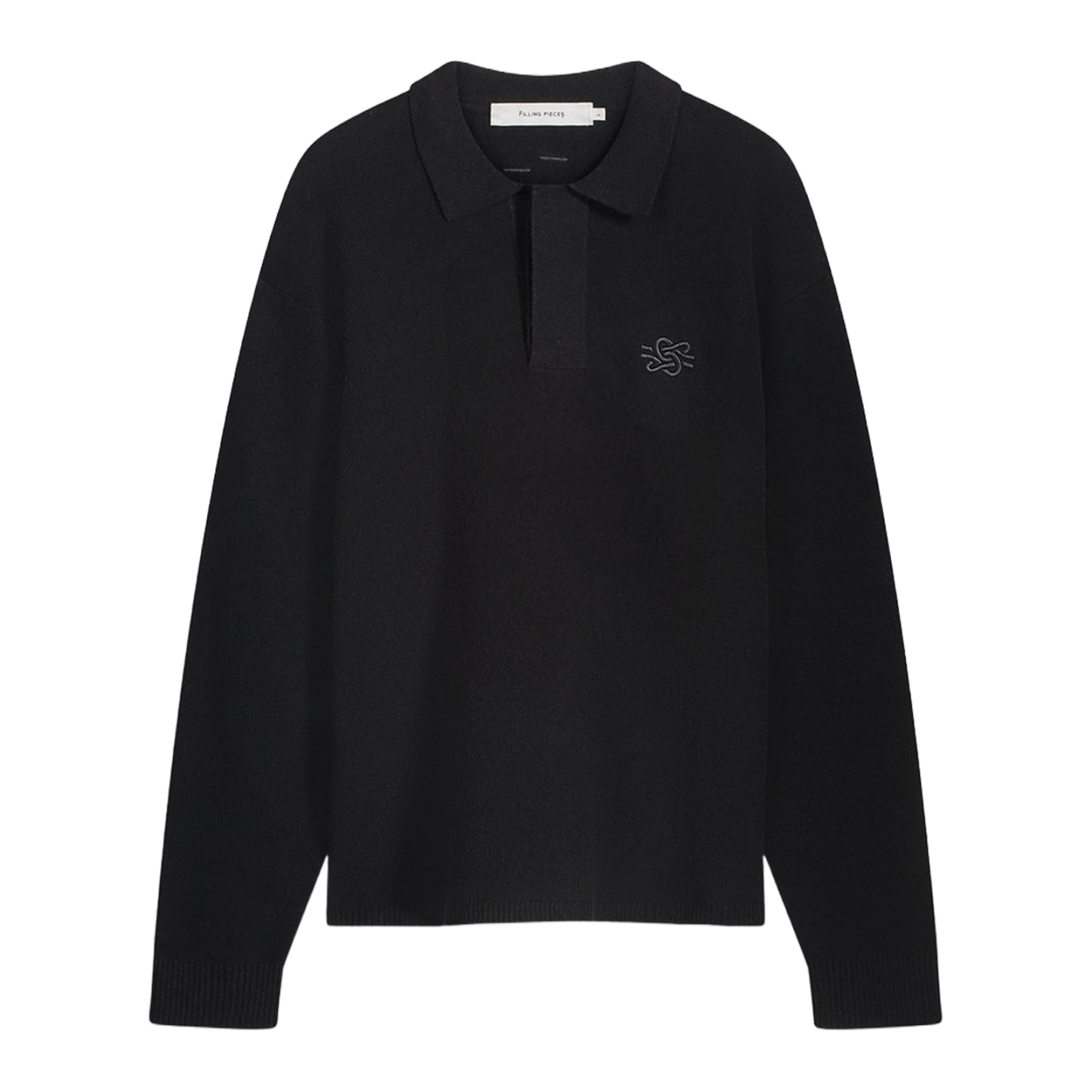 Knit Shirt Boucle Black
