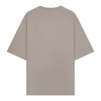 T-Shirt Boxy Embroidered Melange Pure
