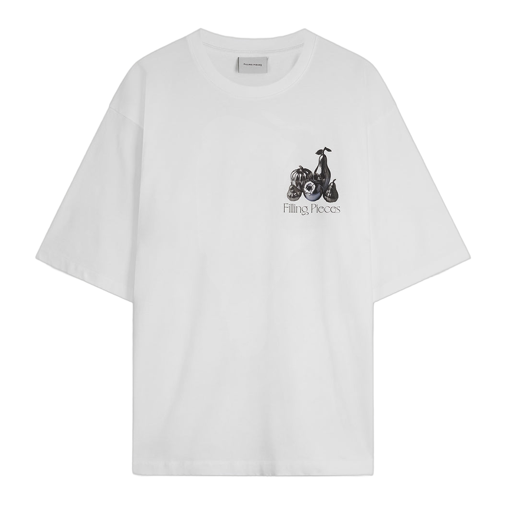 T-shirt Boxy Chrome Fruit White