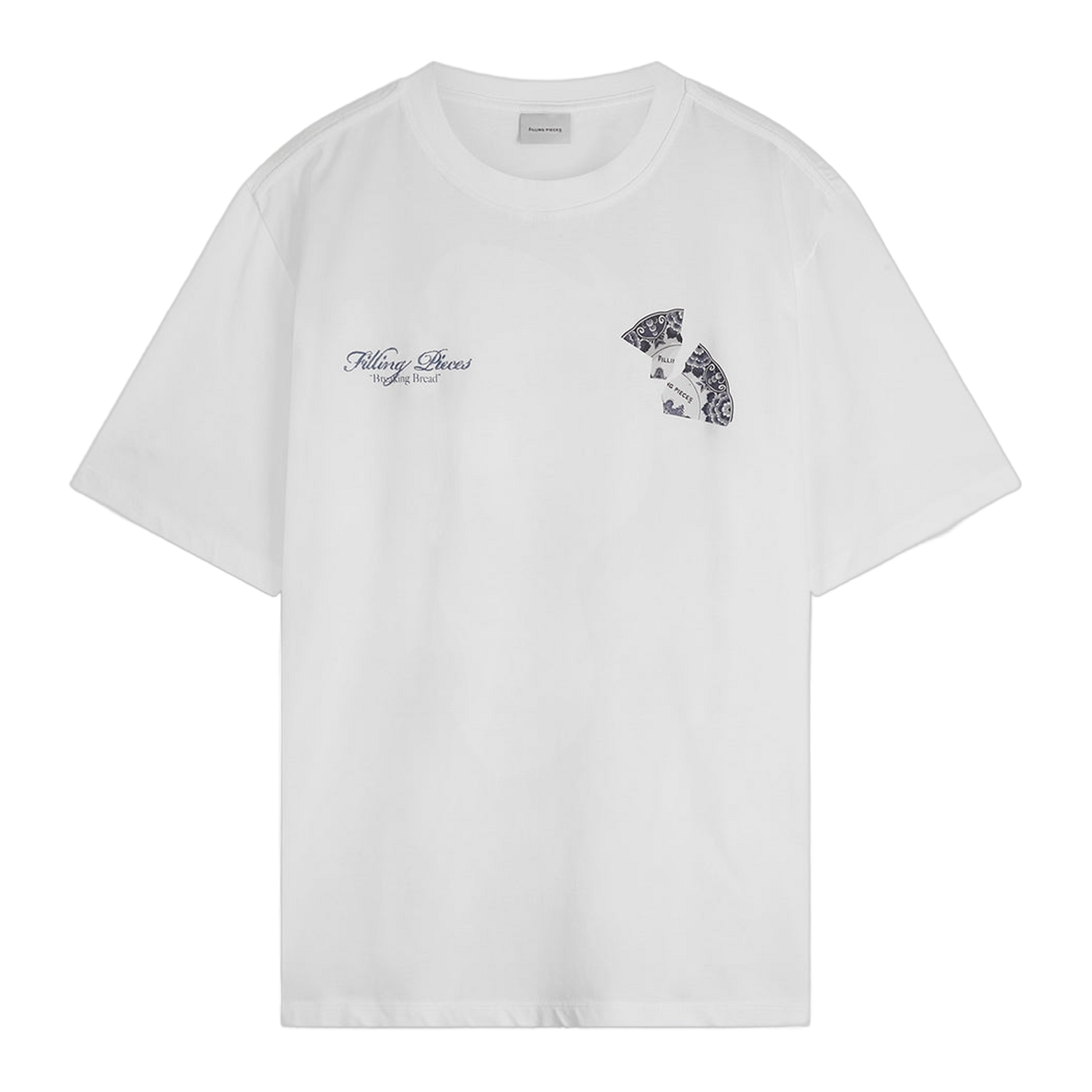 T-shirt Broken Plate White