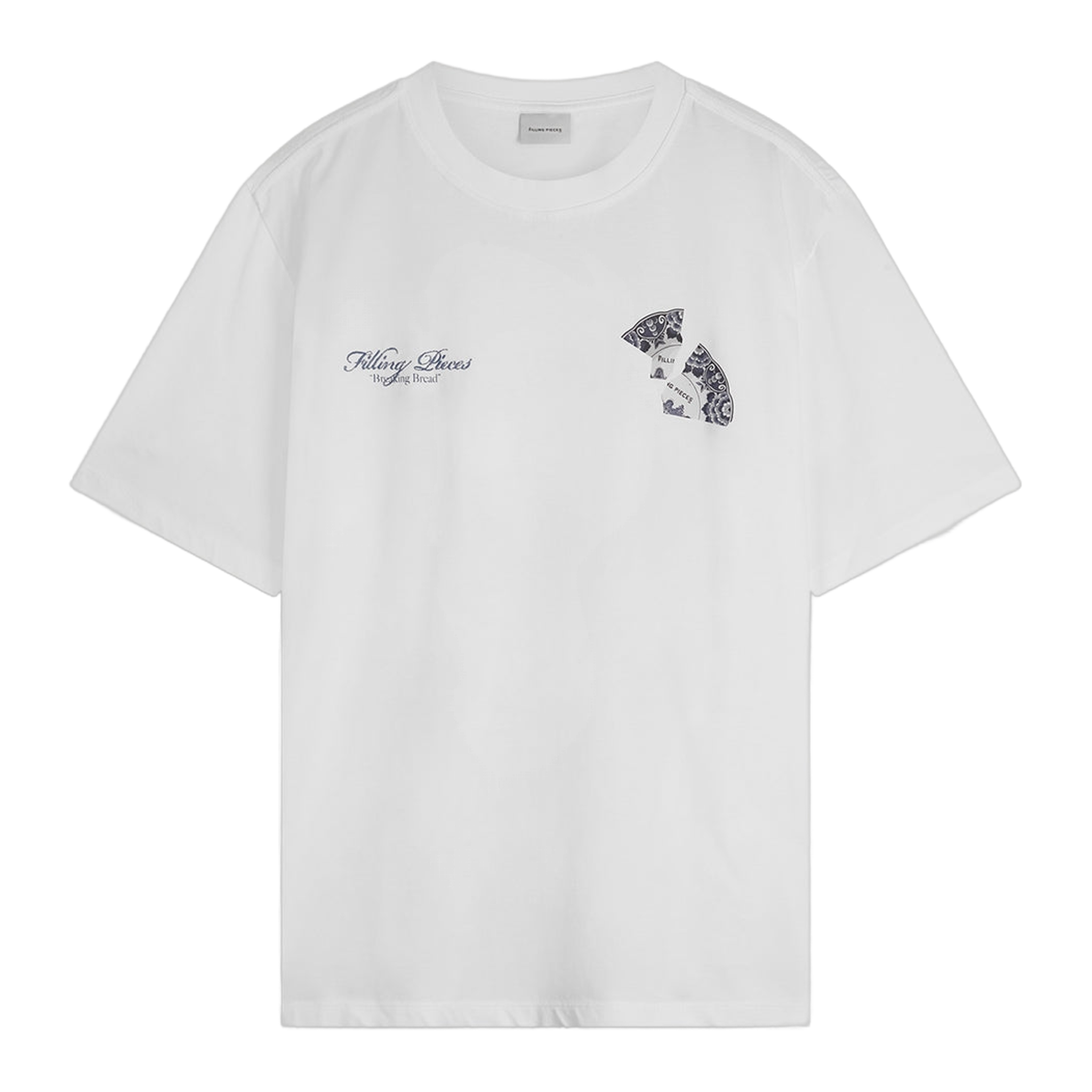 T-shirt Broken Plate White