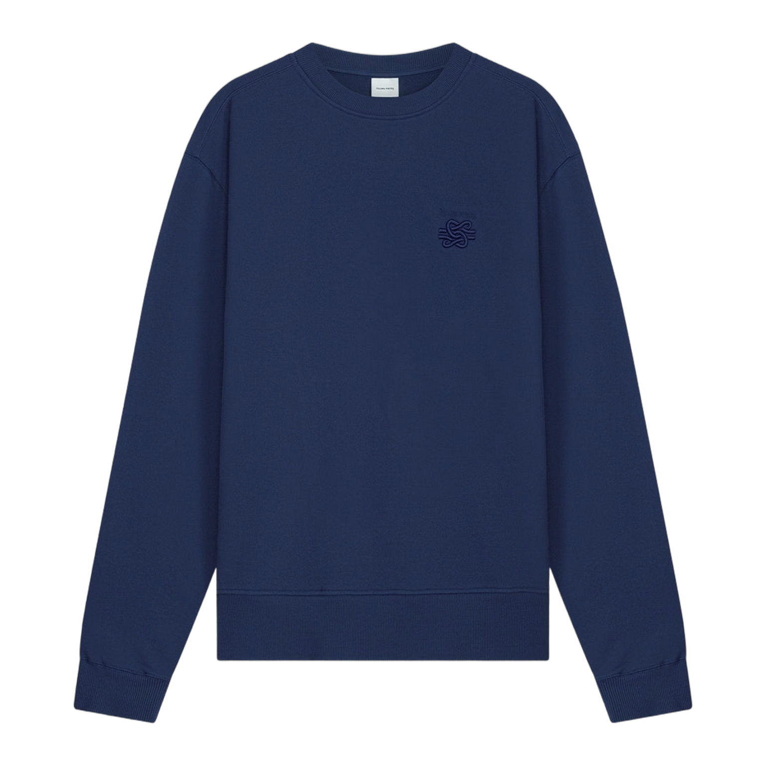 Sweatshirt Embroidered Knot Navy