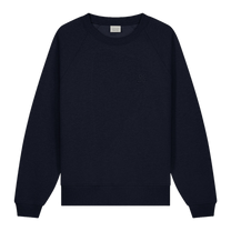 Sweatshirt Embroidered Knot Melange Navy
