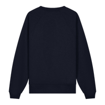 Sweatshirt Embroidered Knot Melange Navy