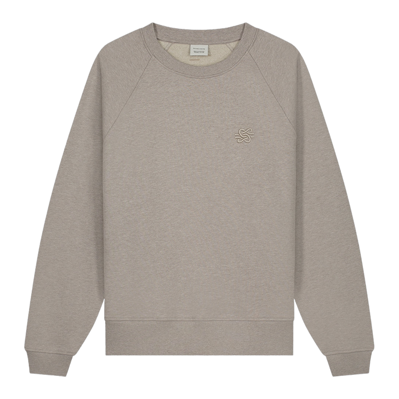 Sweatshirt Embroidered Knot Melange Pure
