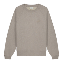 Sweatshirt Embroidered Knot Melange Pure