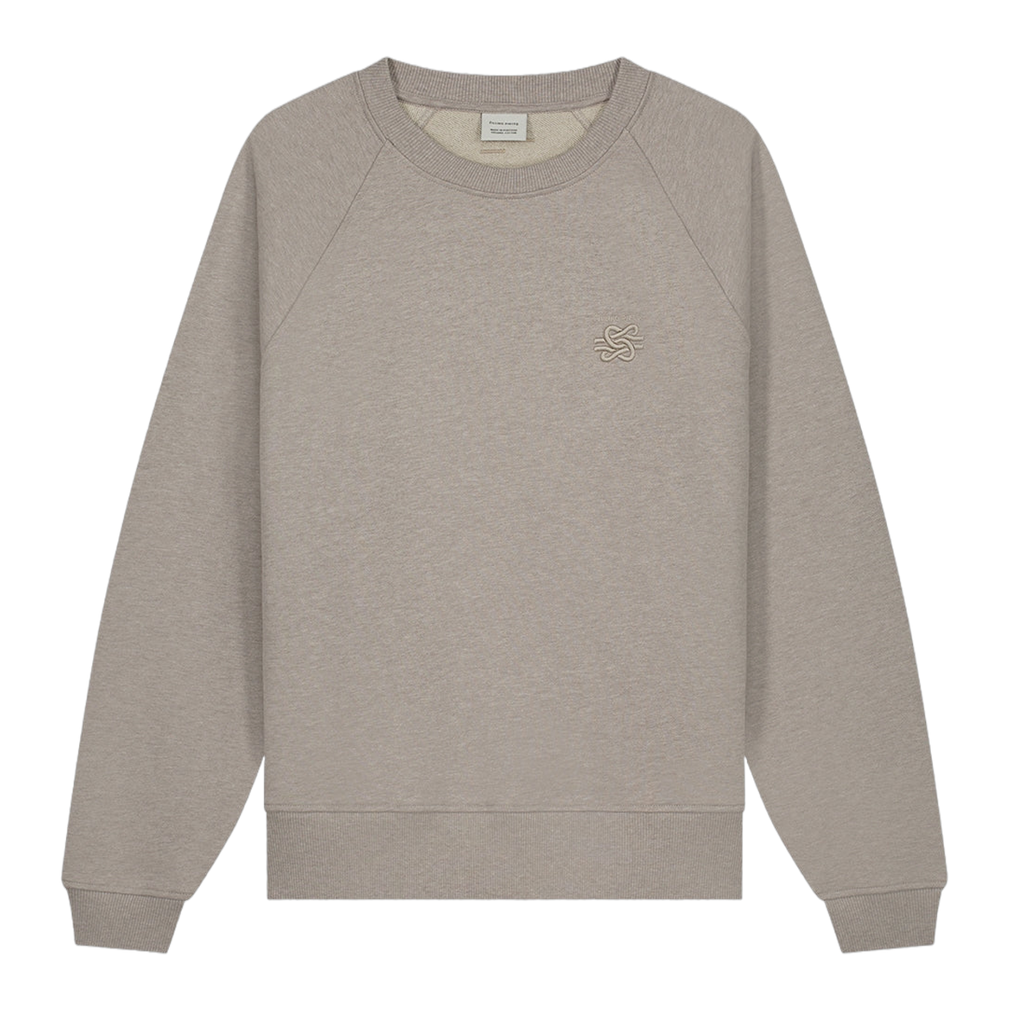Sweatshirt Embroidered Knot Melange Pure