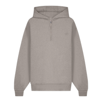 Half Zip Hoodie Melange Pure
