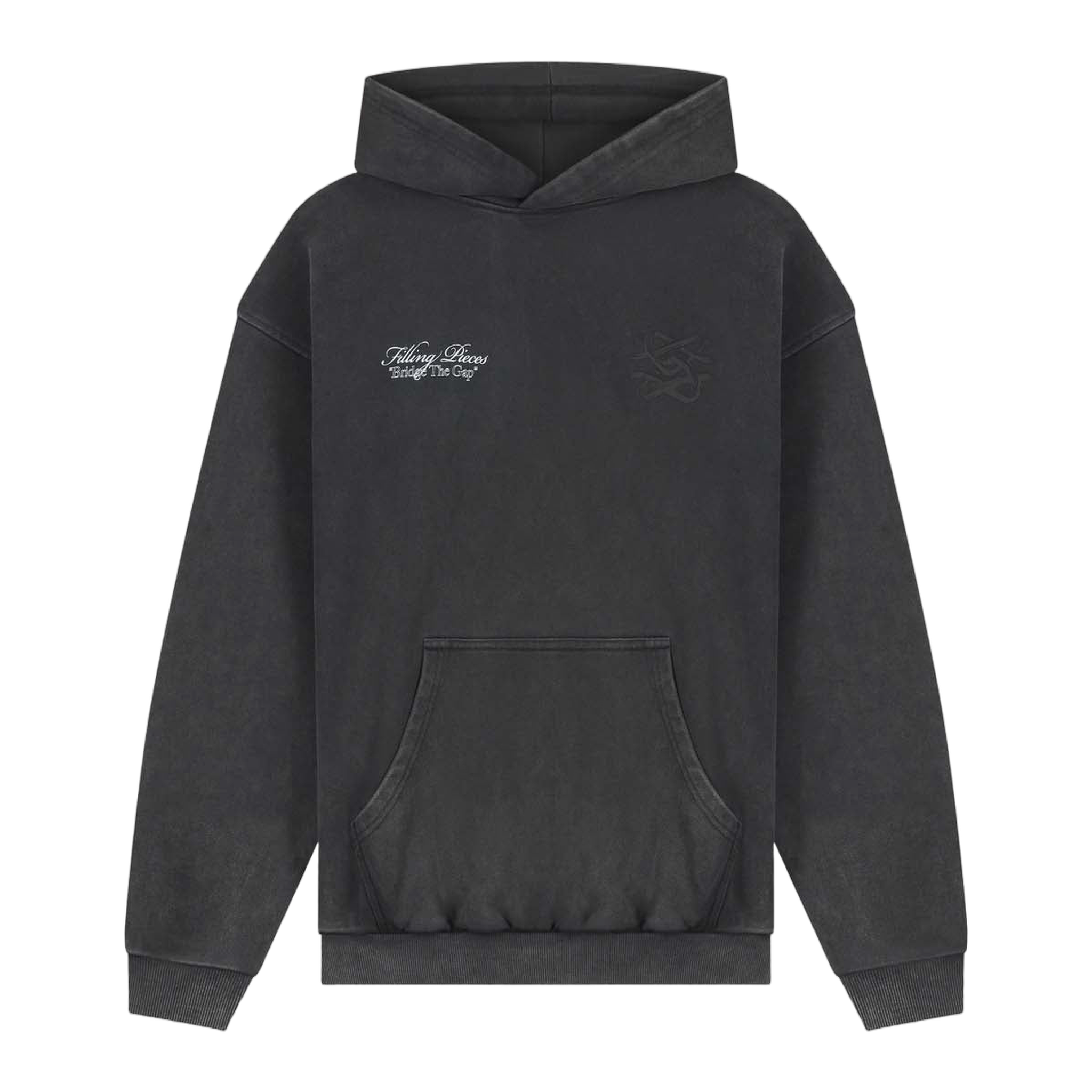 Hoodie Boxy Bridge the Gap Vintage Black