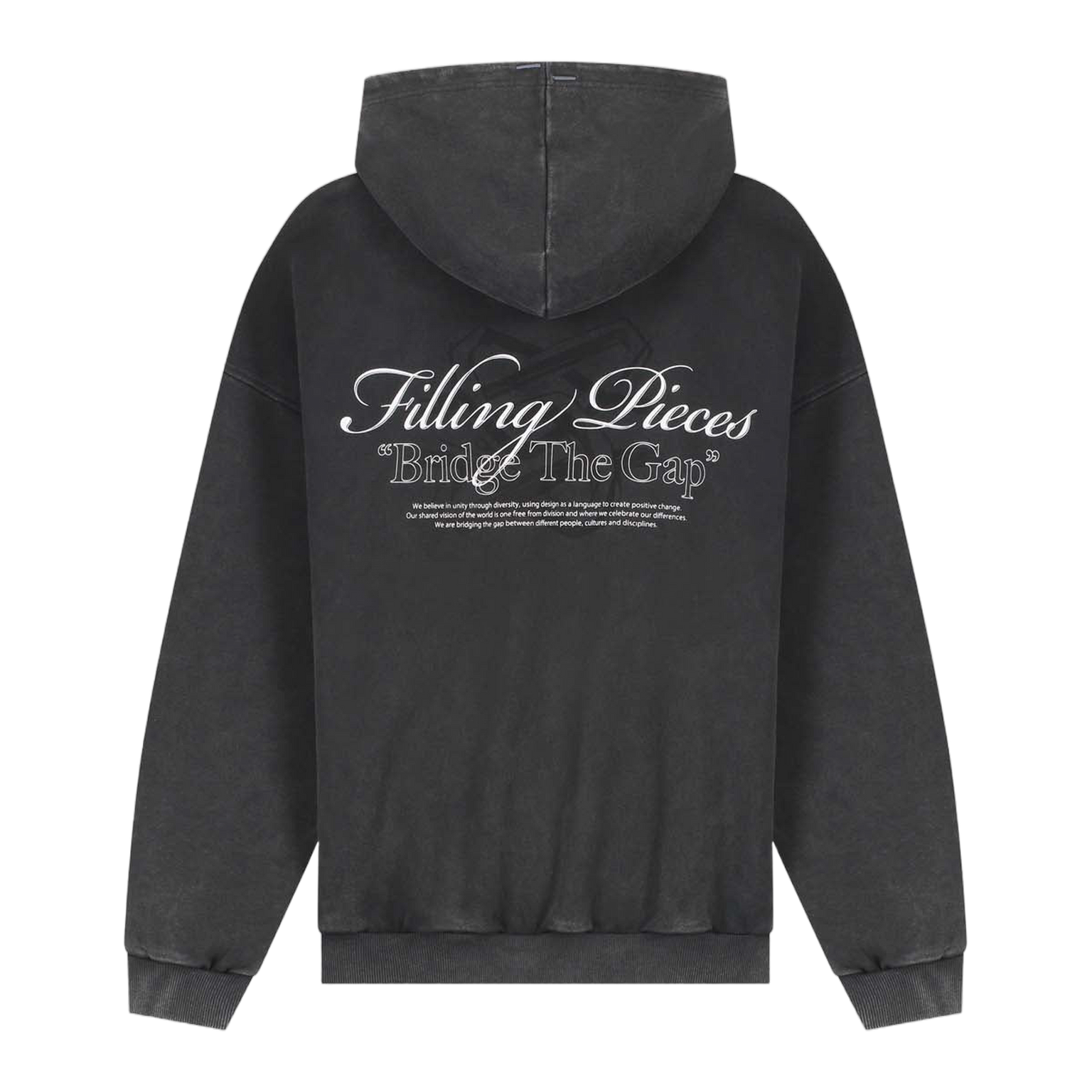 Hoodie Boxy Bridge the Gap Vintage Black