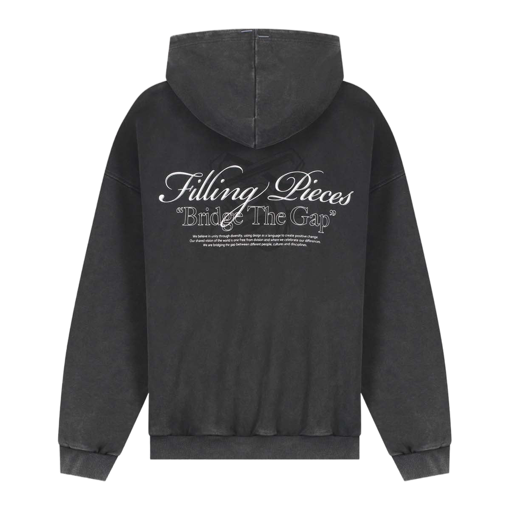 Hoodie Boxy Bridge the Gap Vintage Black