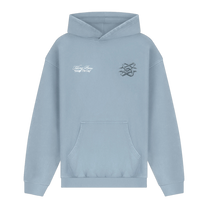 Hoodie Boxy Bridge the Gap Celestial Blue