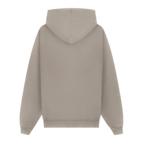Hoodie Boxy Embroidered Melange Pure