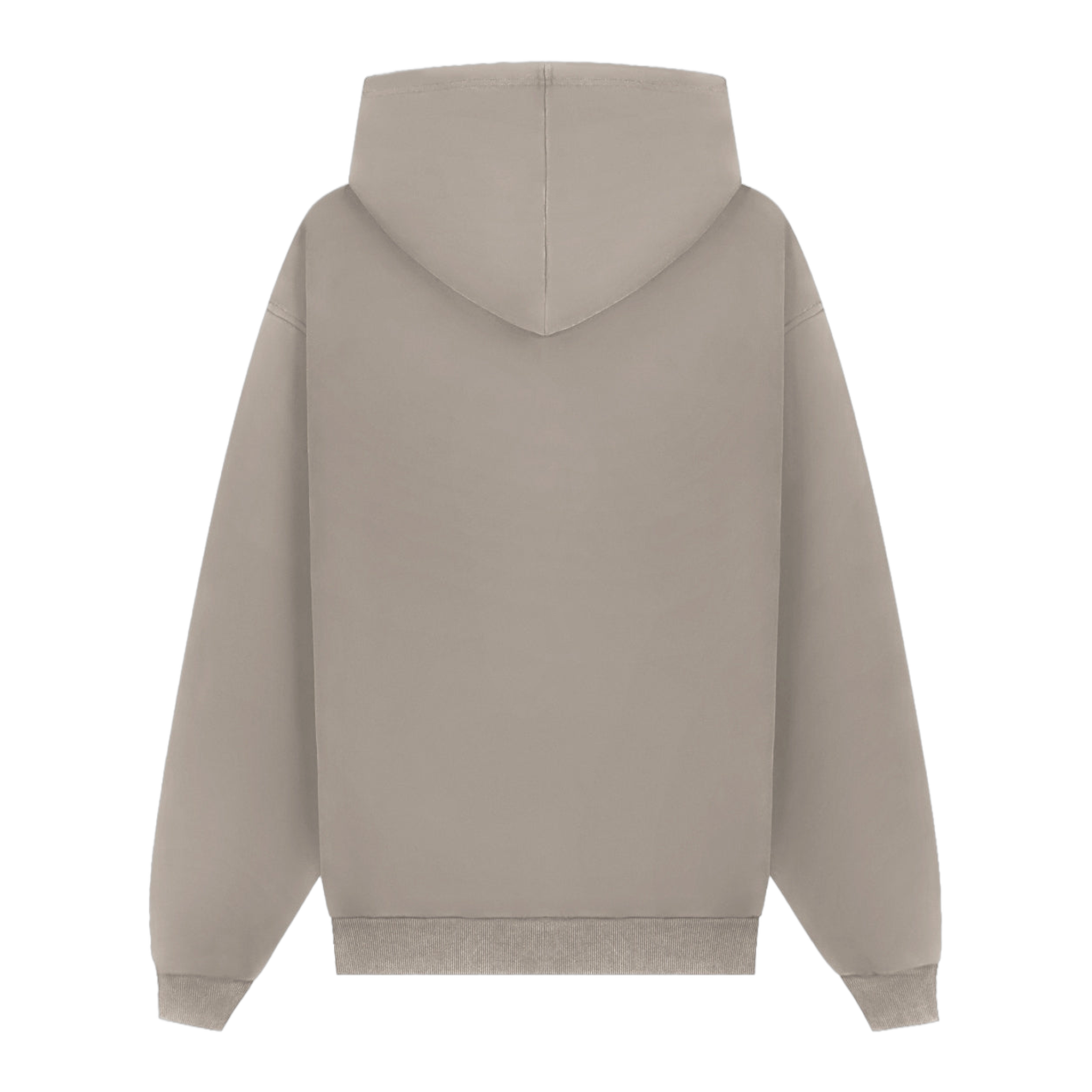 Hoodie Boxy Embroidered Melange Pure