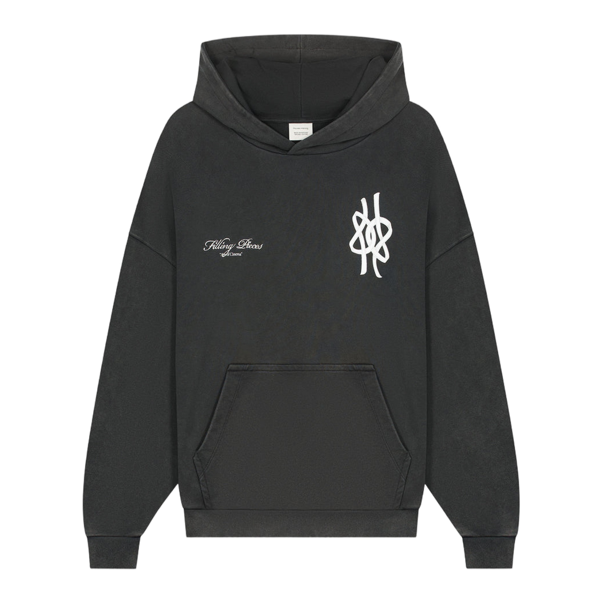 Hoodie Boxy Film Strip Vintage Black